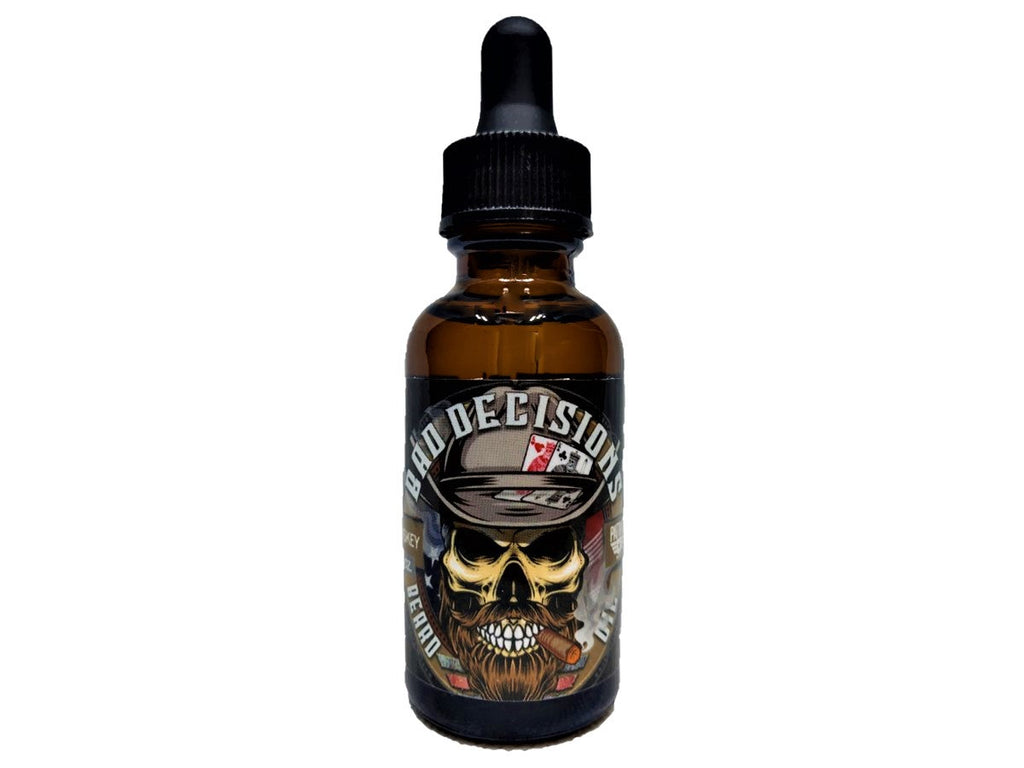 Bad Decisions 1oz Natural Beard Oil Whiskey