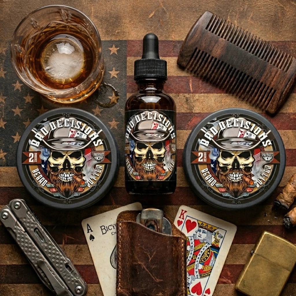 Bad Decisions 1oz Natural Beard Oil Whiskey
