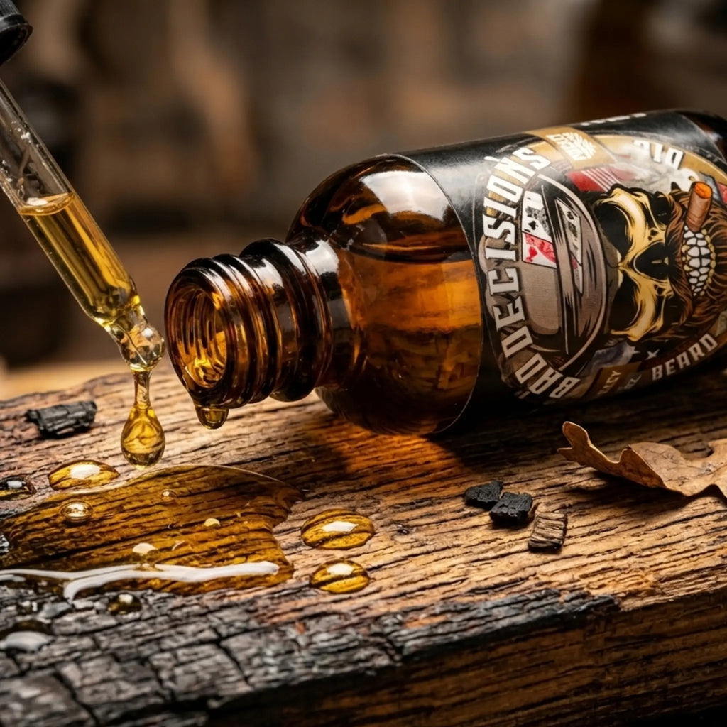 Bad Decisions 1oz Natural Beard Oil Whiskey